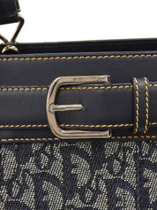 Trotter Pattern Handbag Navy