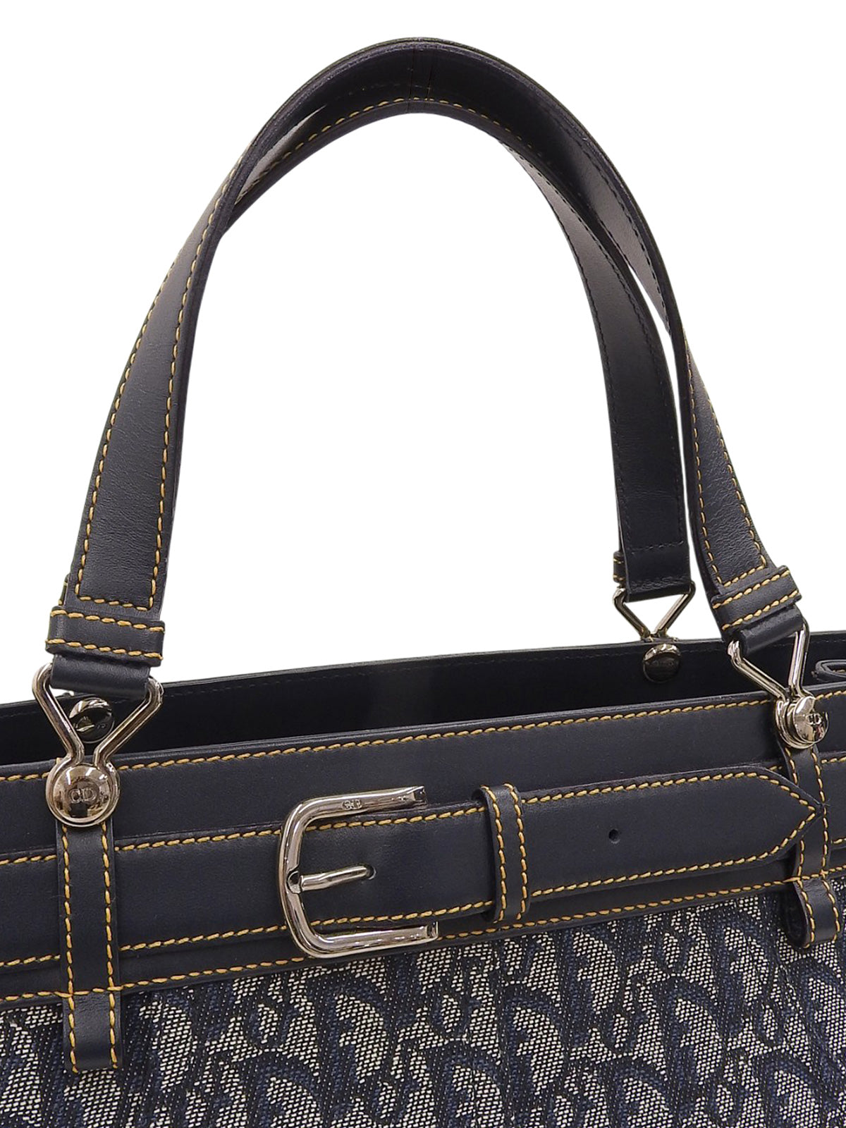 Trotter Pattern Handbag Navy