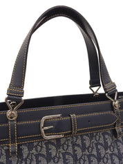 Trotter Pattern Handbag Navy
