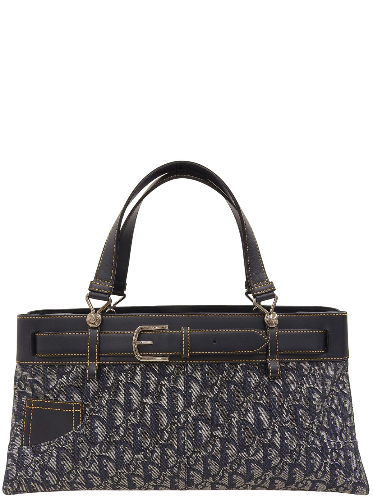 Trotter Pattern Handbag Navy