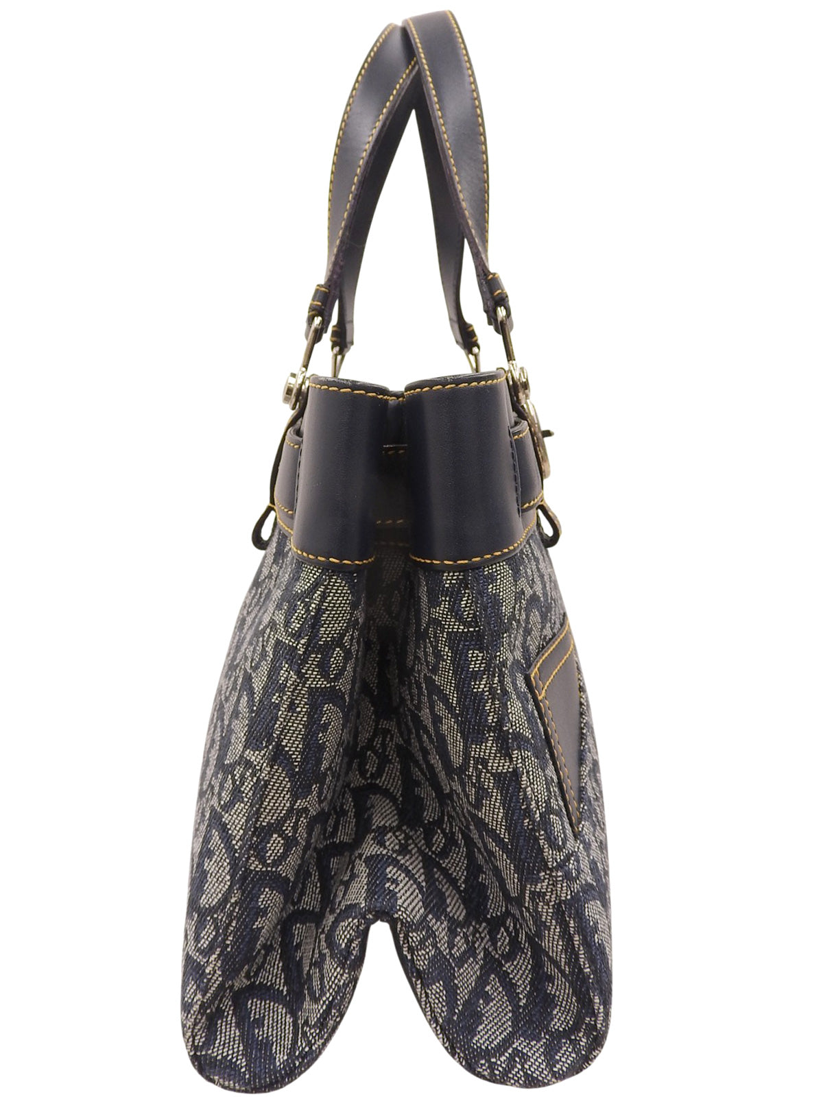 Trotter Pattern Handbag Navy