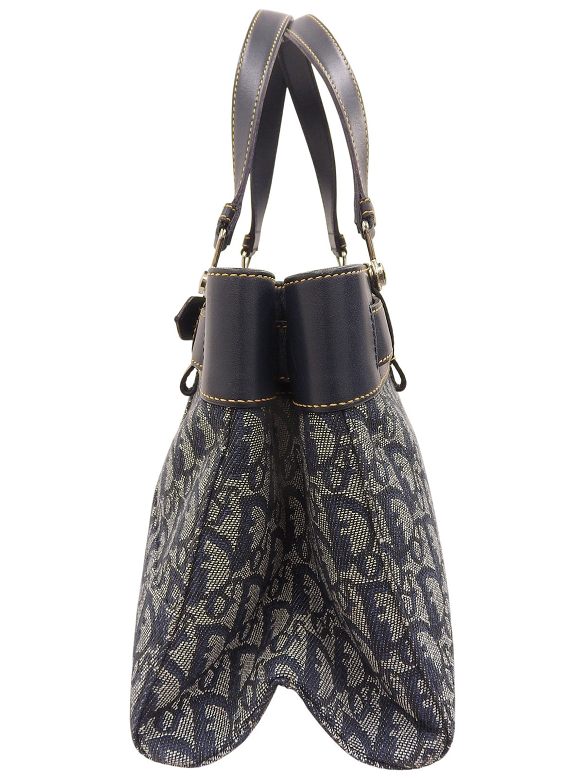 Trotter Pattern Handbag Navy