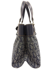 Trotter Pattern Handbag Navy