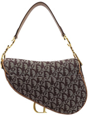 トロッターパターンサドルバッグ ブラウン/ベージュ