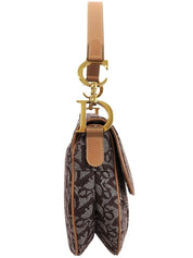 トロッターパターンサドルバッグ ブラウン/ベージュ