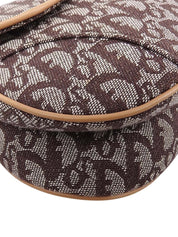 トロッターパターンサドルバッグ ブラウン/ベージュ