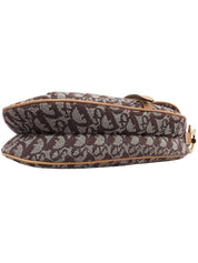 トロッターパターンサドルバッグ ブラウン/ベージュ