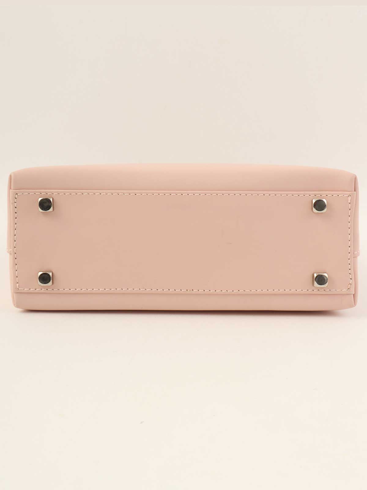 ガンチーニプレートミニハンドバッグ ピンク