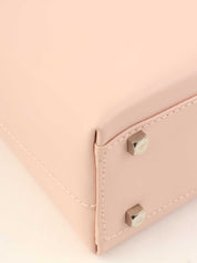 ガンチーニプレートミニハンドバッグ ピンク