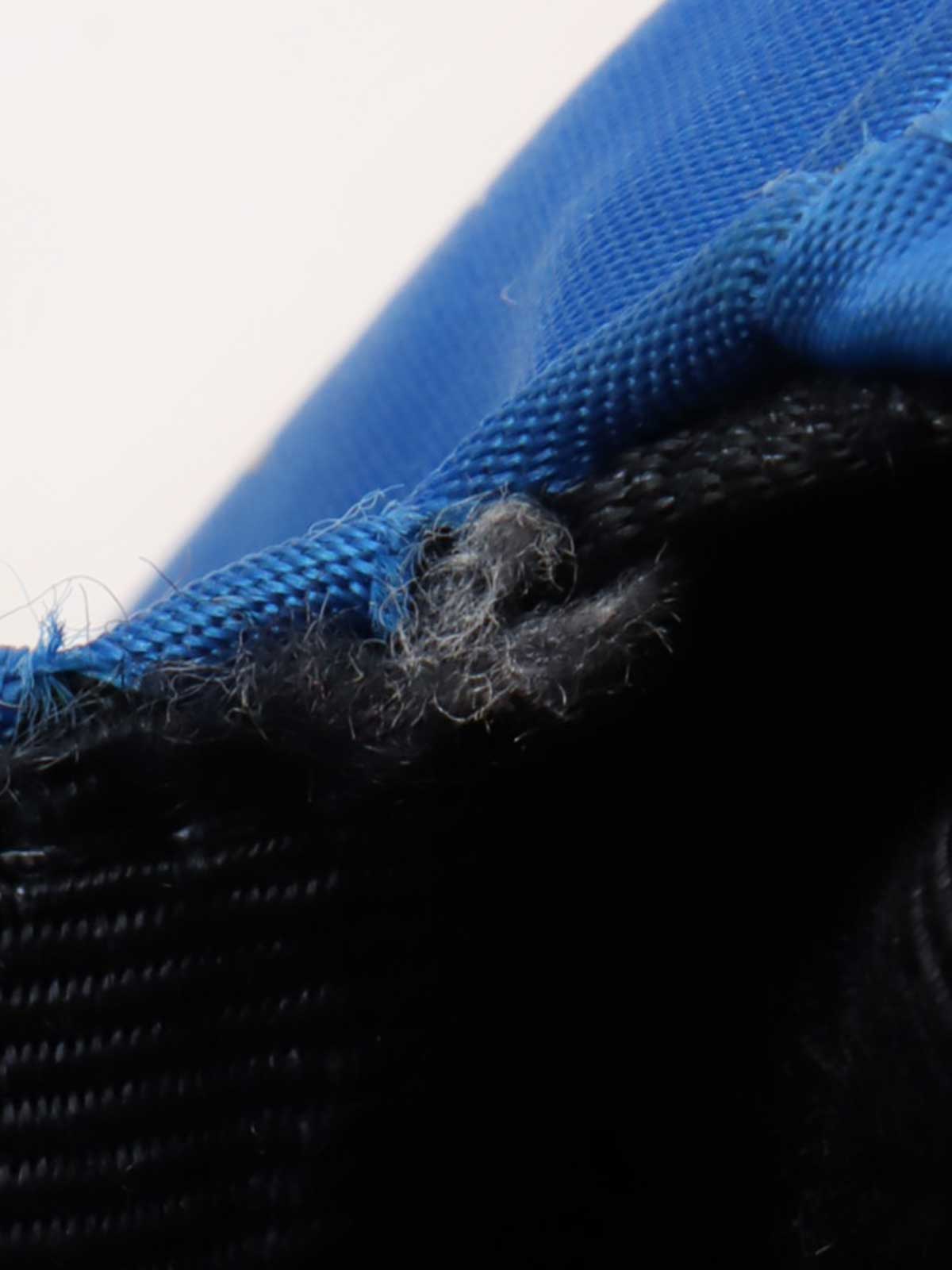 ナイロンロゴ刺繍カラーストーンハンドルバッグ ブルー/マルチ