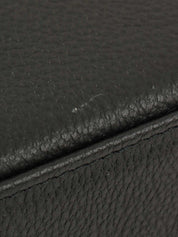 ダイヤカットデザインロゴプレート2wayバッグ　ブラック