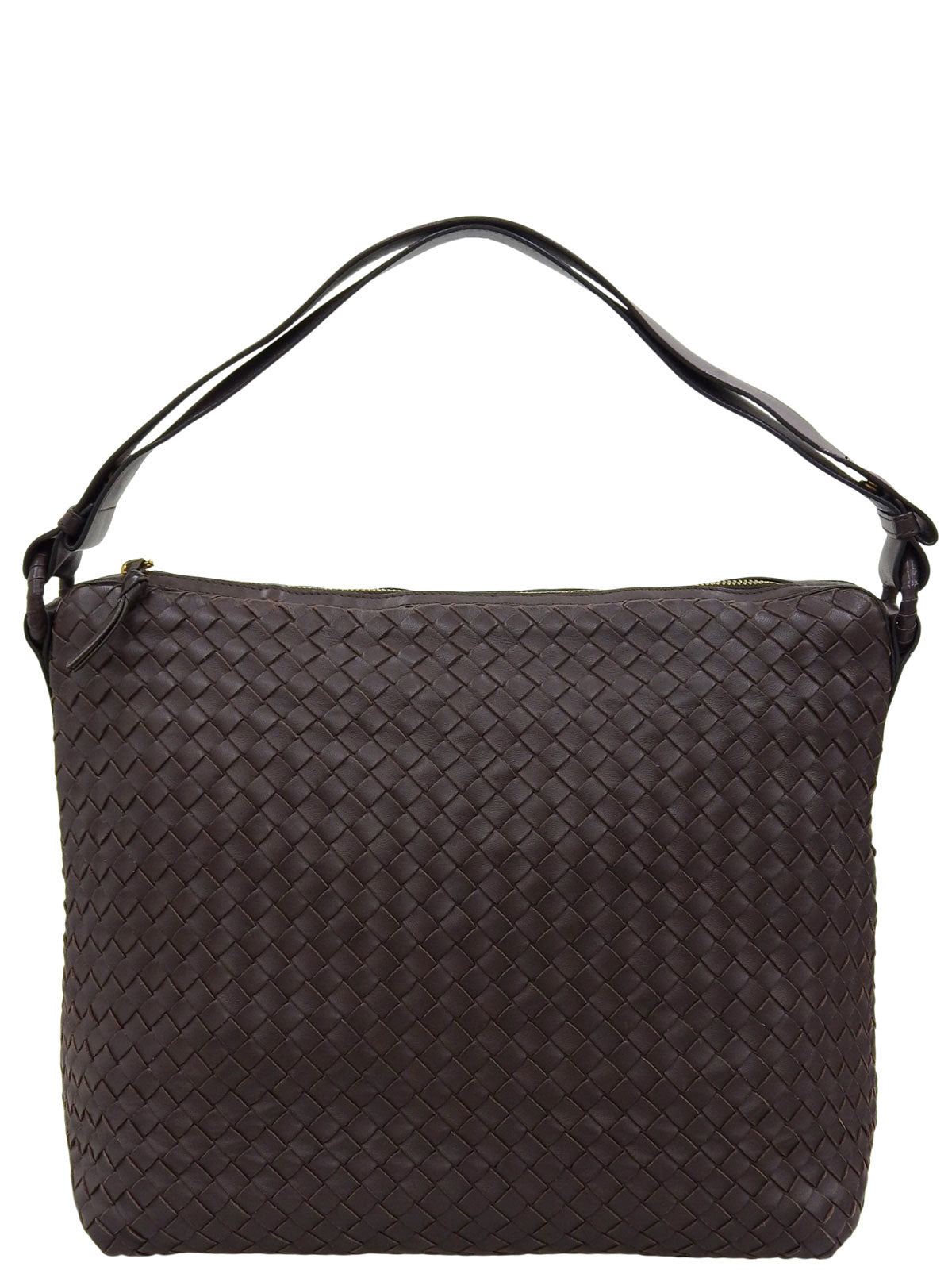 イントレチャートショルダーバッグ　ブラウン