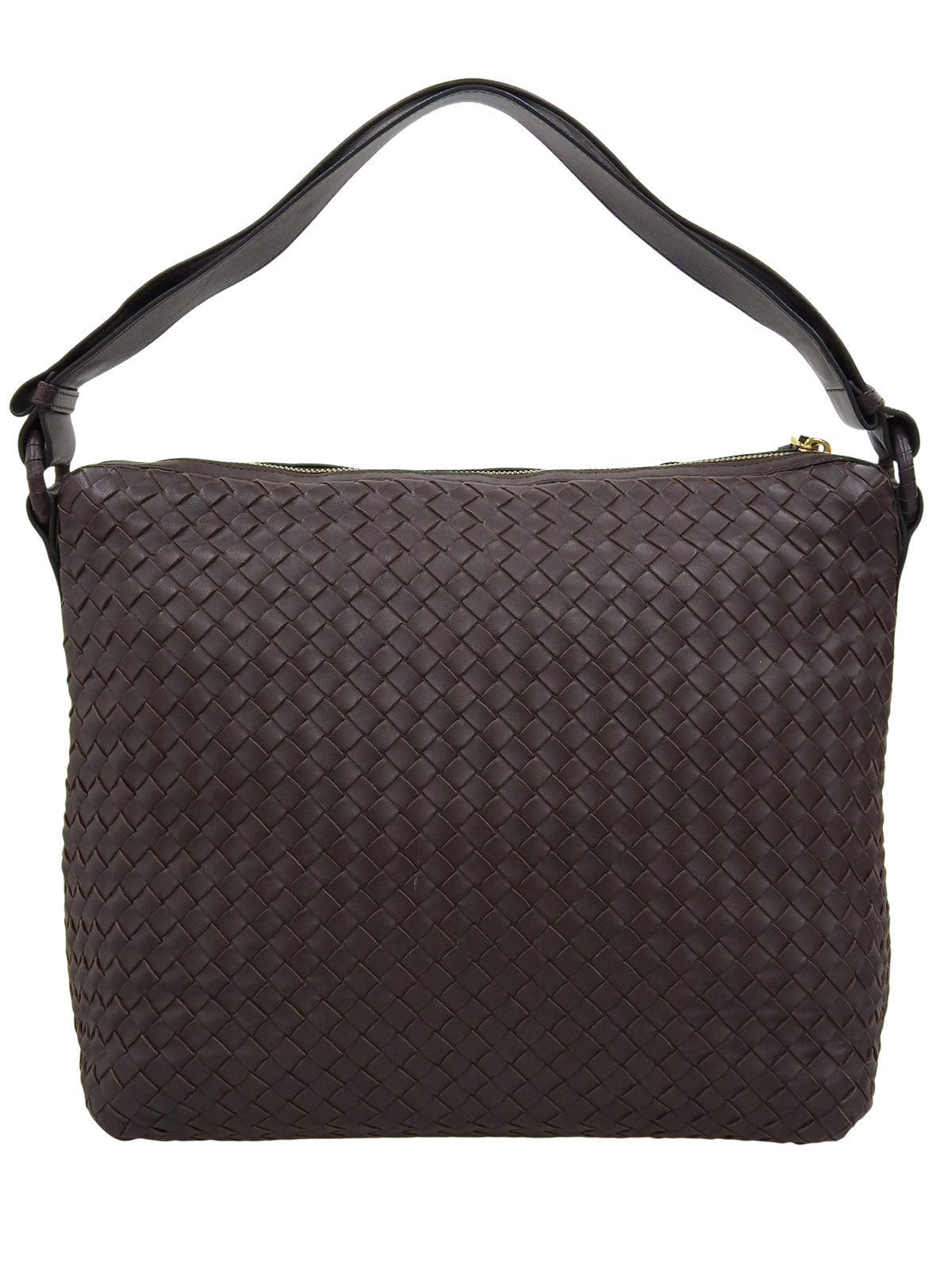 イントレチャートショルダーバッグ　ブラウン