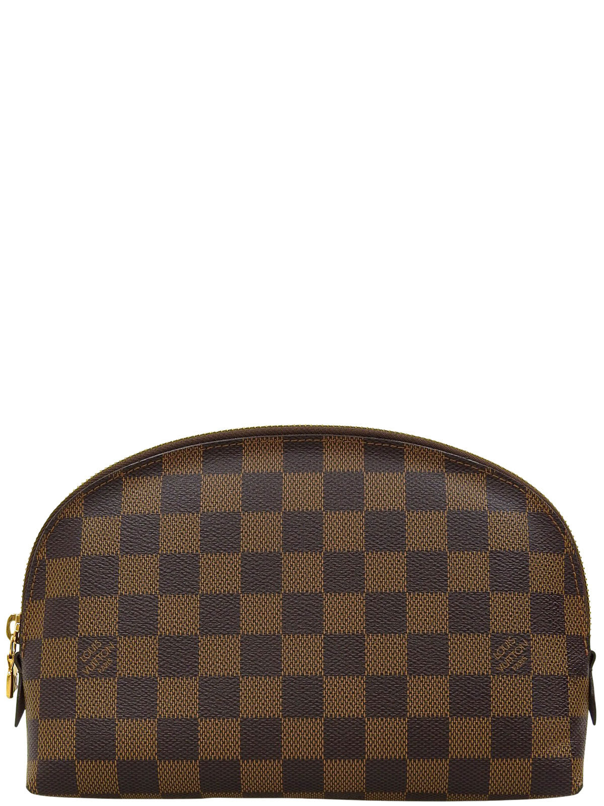 2013年製 キャンバスダミエポシェットコスメティックGM ブラウン