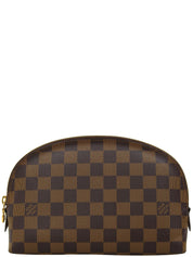 2013年製 キャンバスダミエポシェットコスメティックGM ブラウン