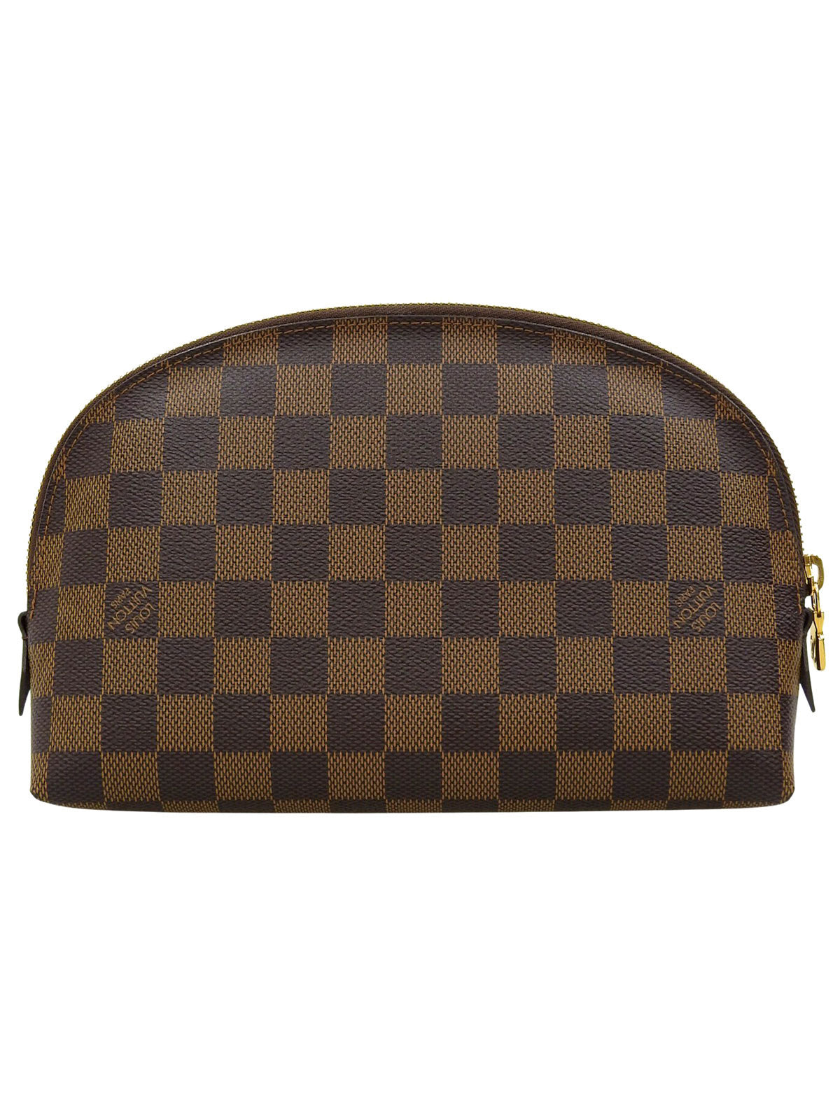 2013年製 キャンバスダミエポシェットコスメティックGM ブラウン