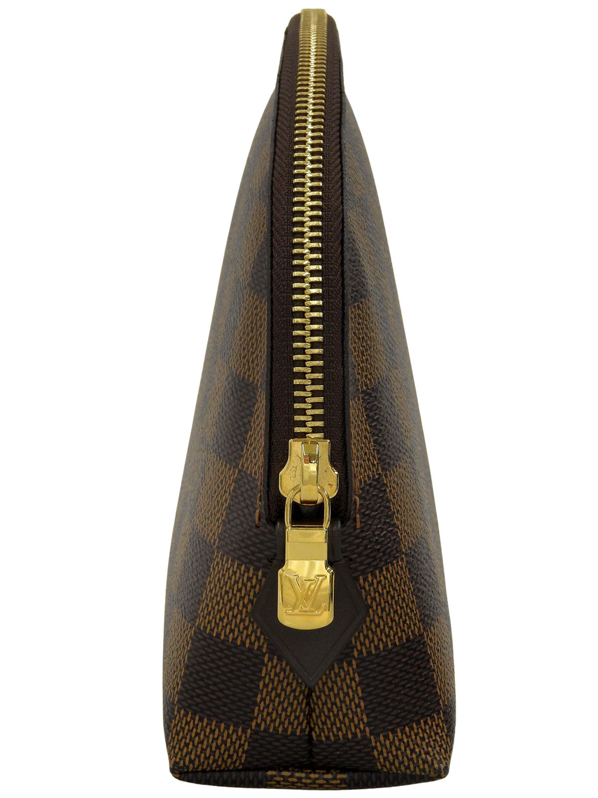 2013年製 キャンバスダミエポシェットコスメティックGM ブラウン