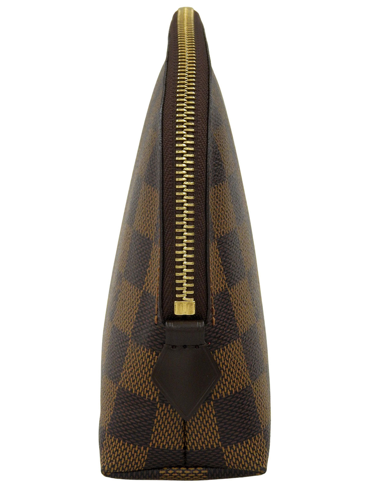 2013年製 キャンバスダミエポシェットコスメティックGM ブラウン