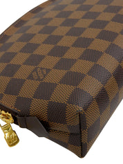 2013年製 キャンバスダミエポシェットコスメティックGM ブラウン