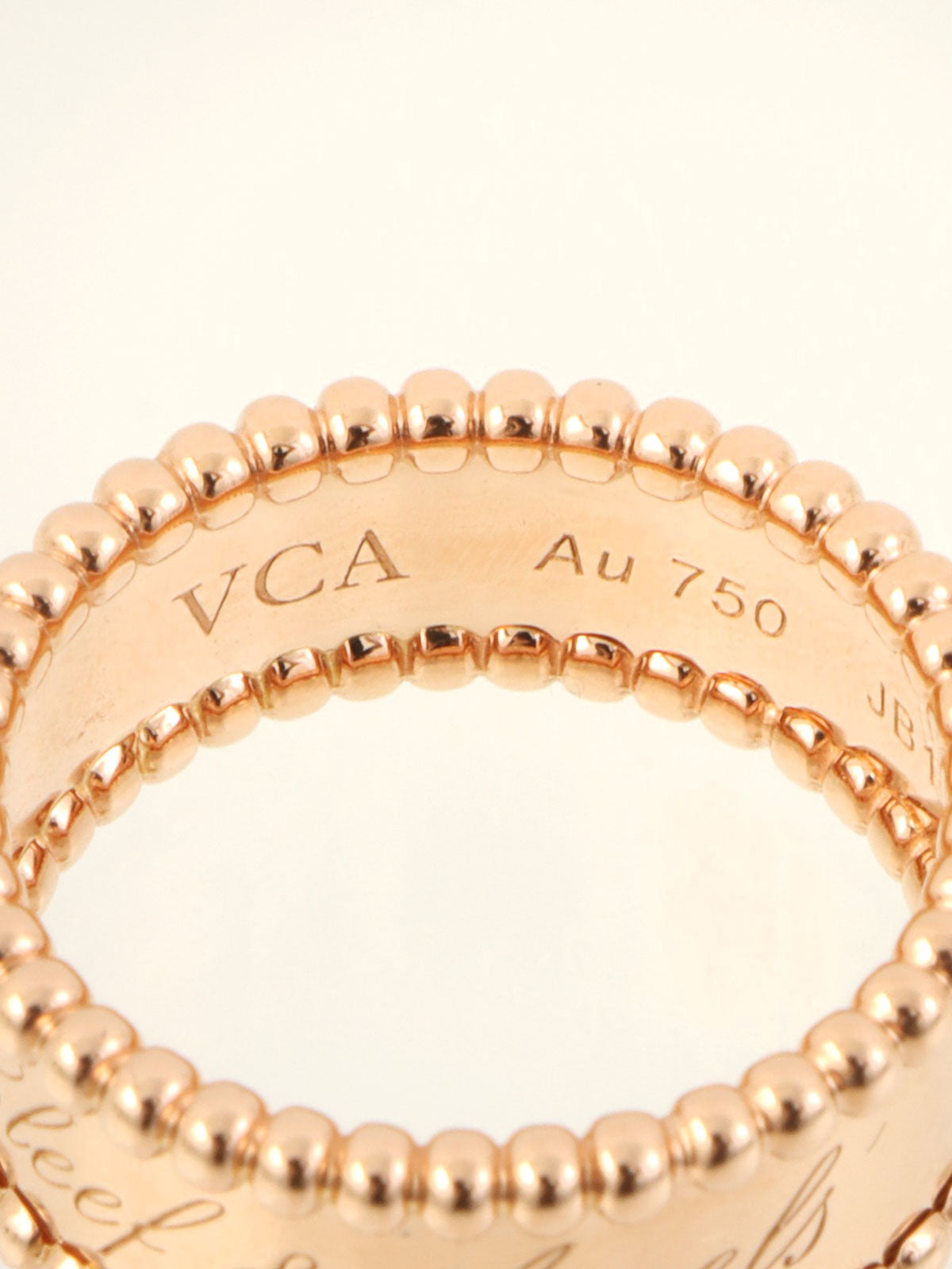 18Kペルレシニアチュールリング ピンクゴールド