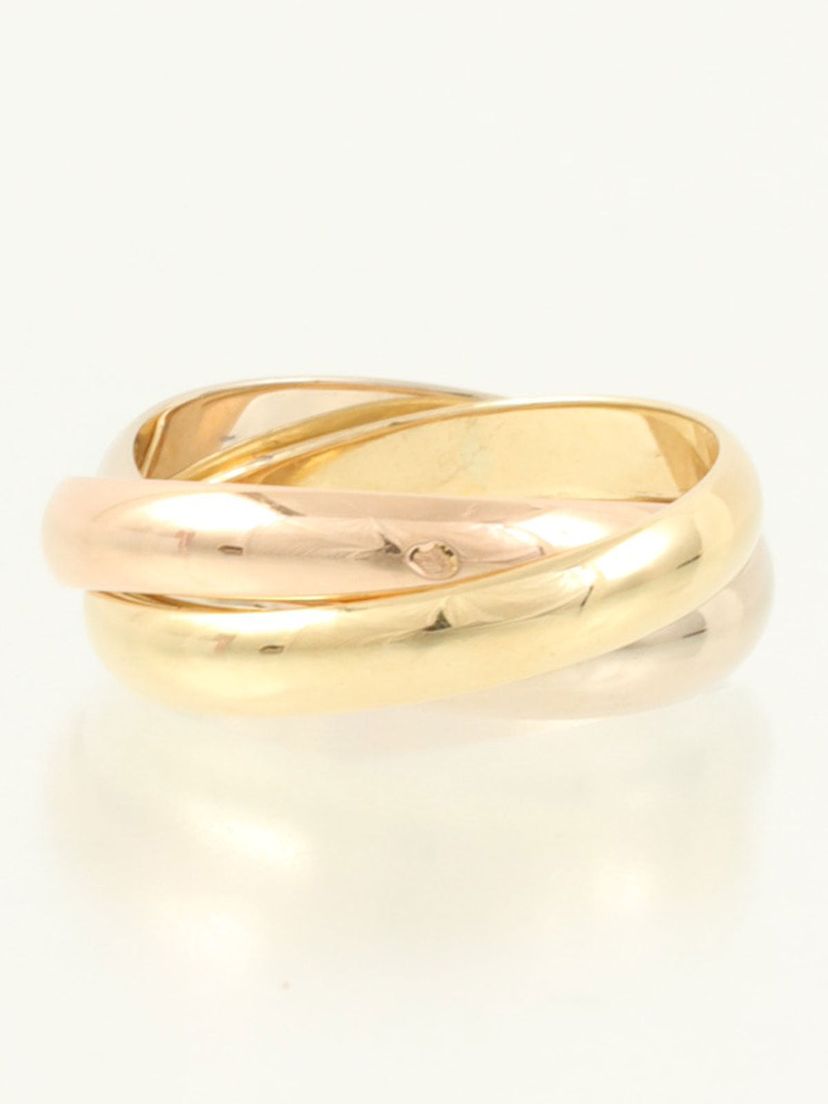 18Kトリニティリング ホワイトゴールド/イエローゴールド/ピンクゴールド