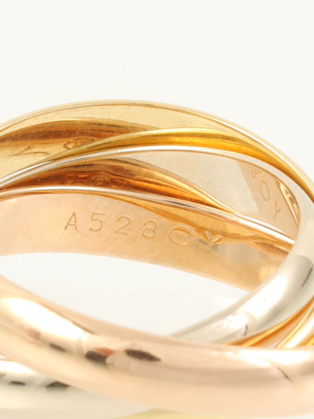 18K Trinity Ring in White Gold, Yellow Gold, or Pink Gold