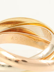 18K Trinity Ring in White Gold, Yellow Gold, or Pink Gold