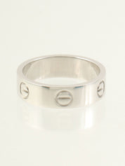 18K 白金爱情戒指