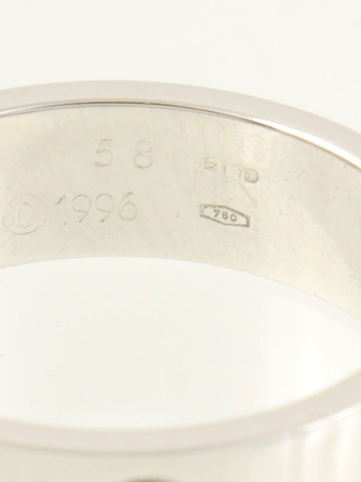 18K Love Ring #58 White Gold