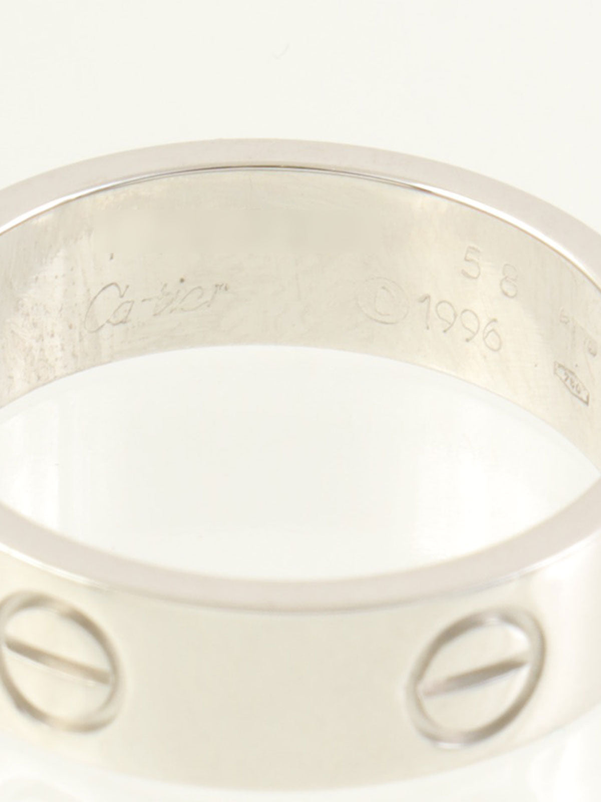 18K Love Ring #58 White Gold