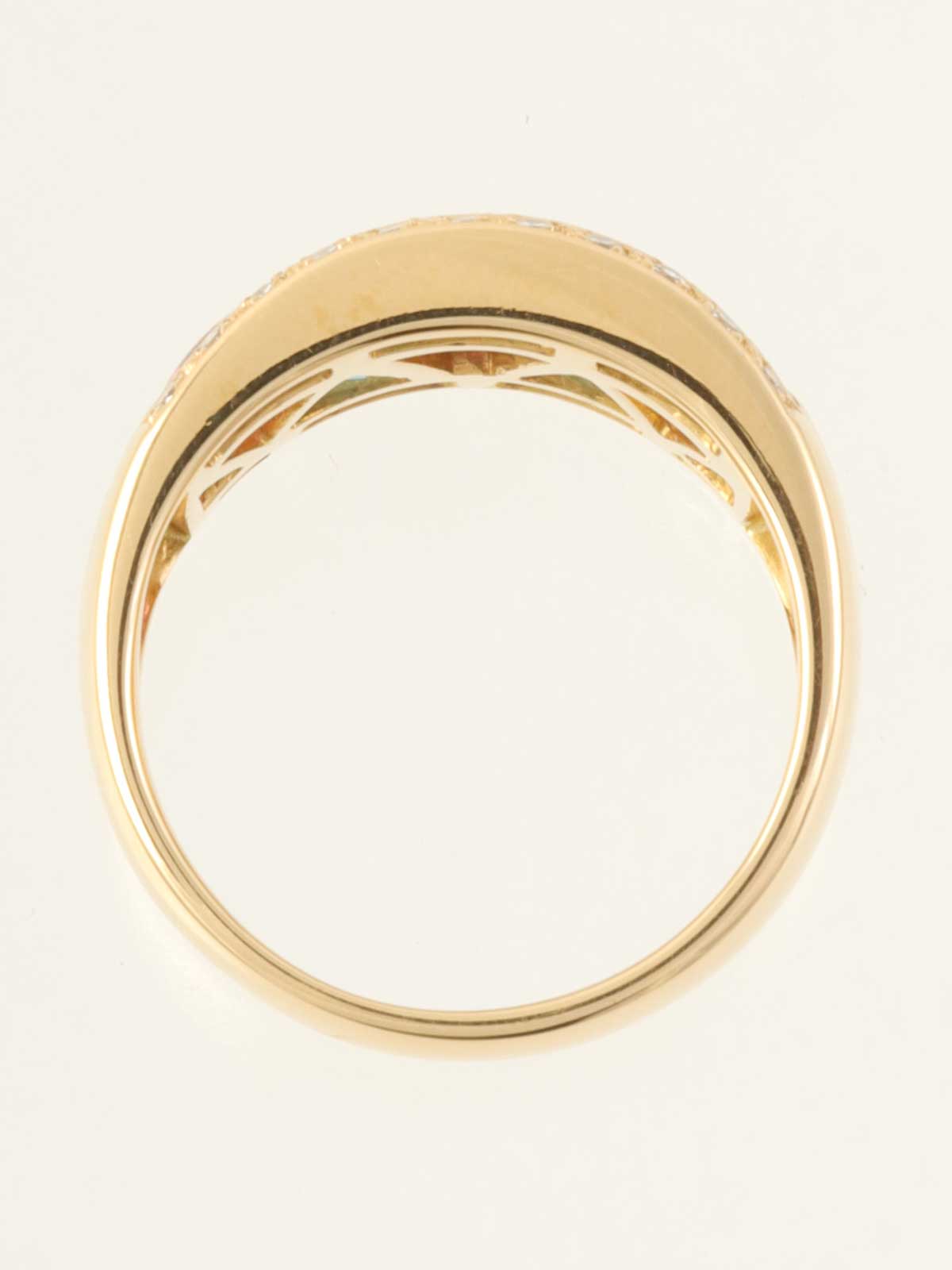 K18 Tourmaline Diamond Ring Multicolor/Gold