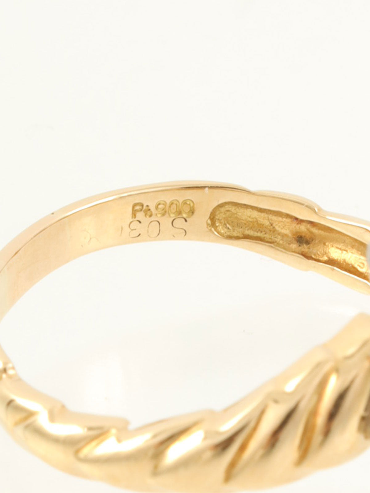 18Kサファイアダイヤモンドリング ゴールド/ブルー