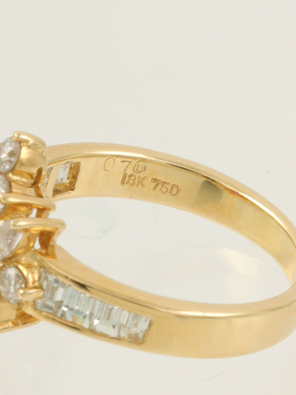 18Kルビーダイヤモンドリング レッド/ゴールド