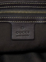 キャンバスGGパターンハンドバッグ ブラウン