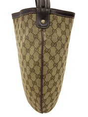 キャンバスGGパターンハンドバッグ ブラウン