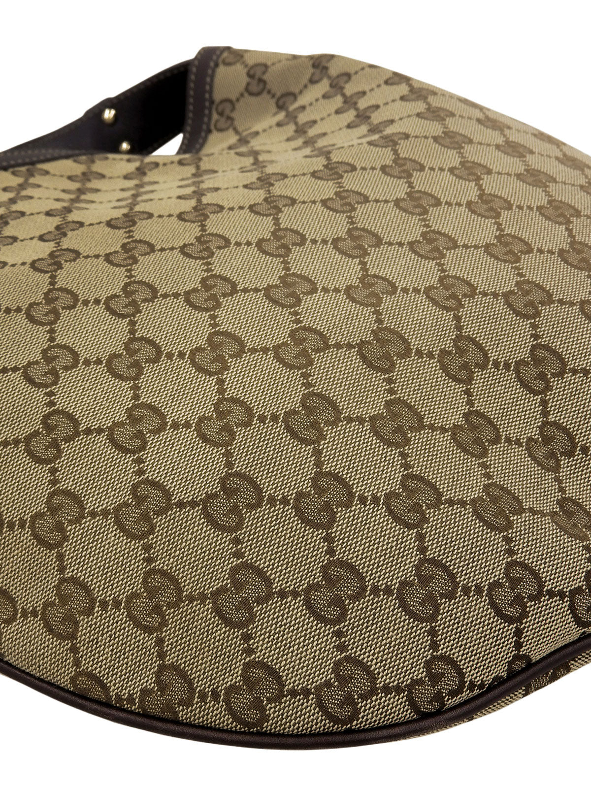 キャンバスGGパターンハンドバッグ ブラウン