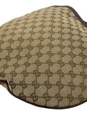 キャンバスGGパターンハンドバッグ ブラウン