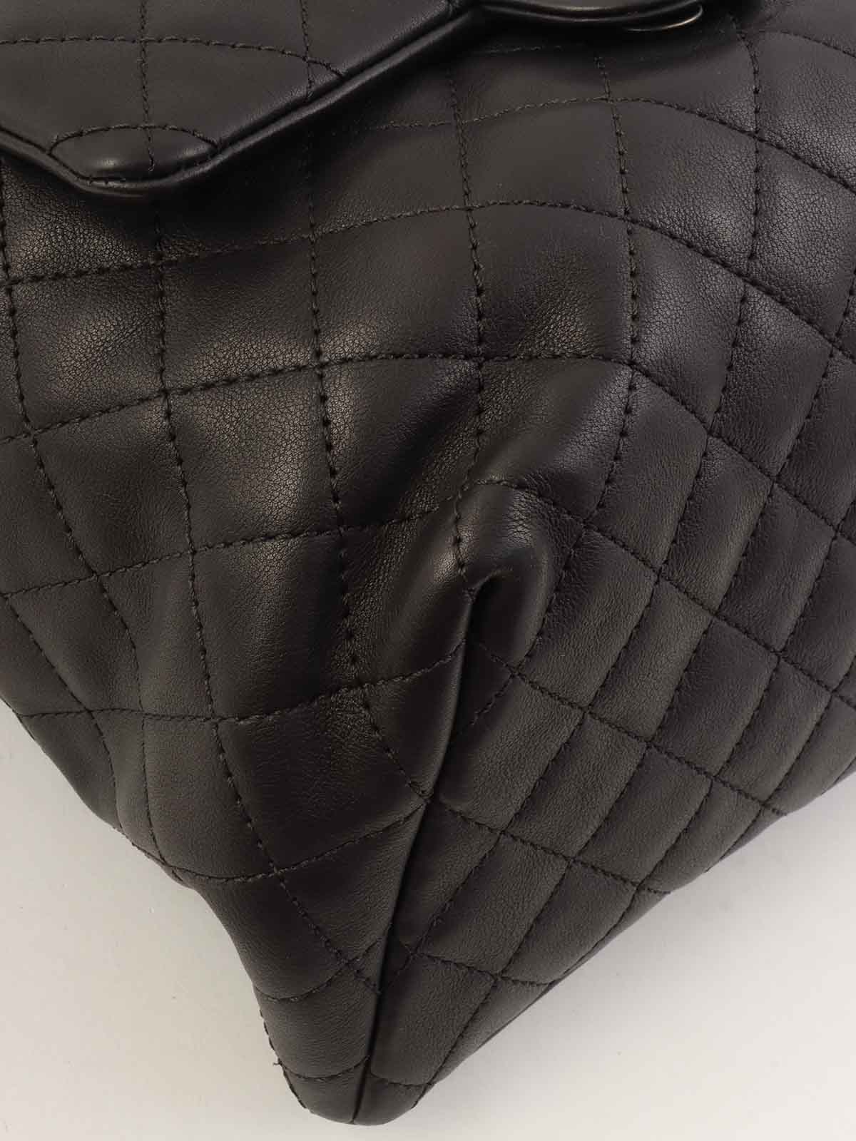 2015 Matelasse Stitch CC Turnlock Backpack in Black