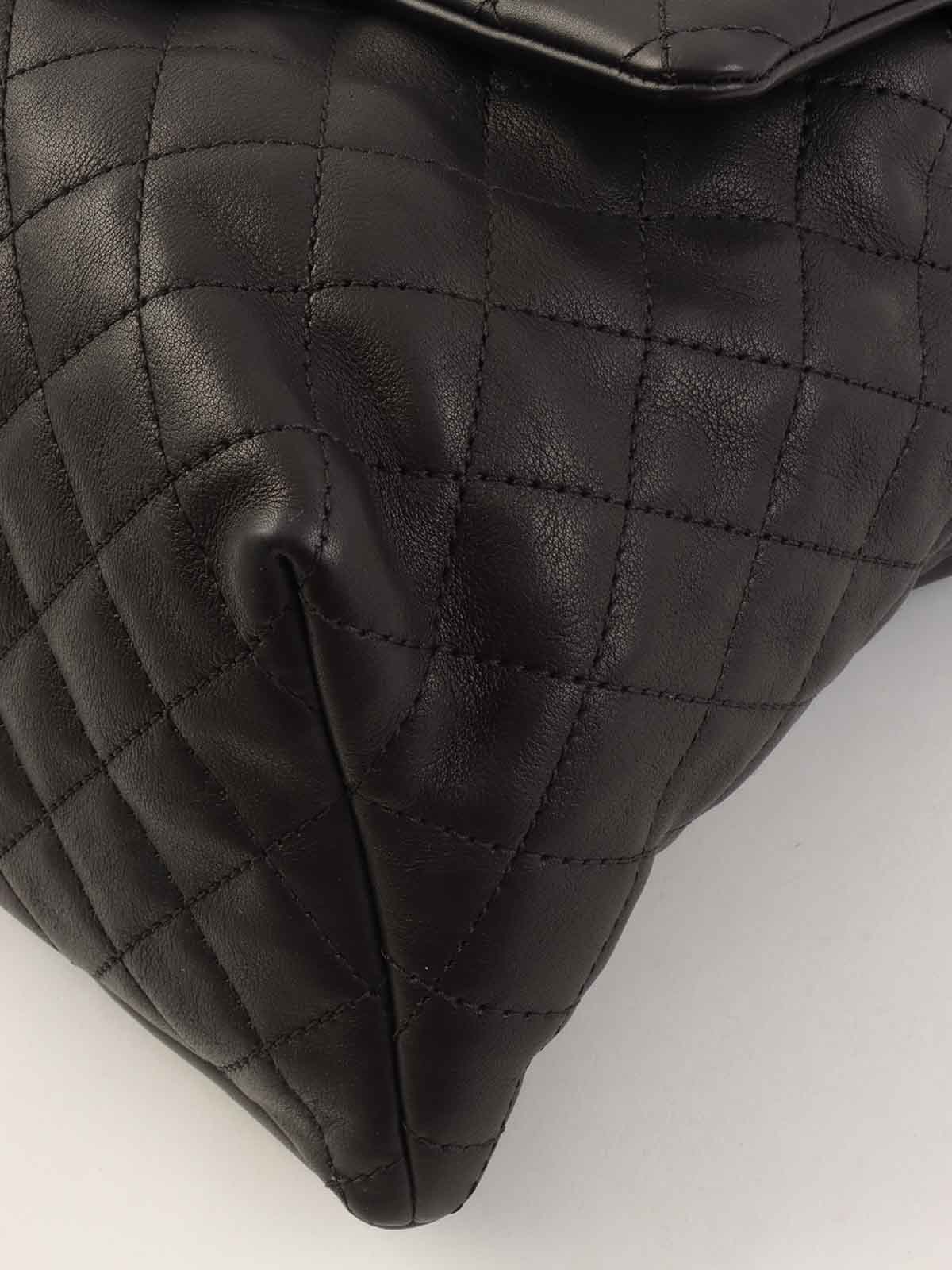 2015 Matelasse Stitch CC Turnlock Backpack in Black