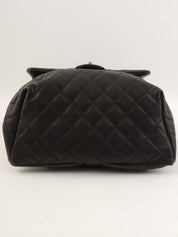 2015 Matelasse Stitch CC Turnlock Backpack in Black