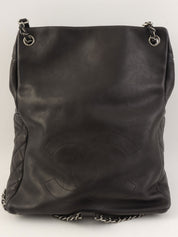 2015 Matelasse Stitch CC Turnlock Backpack in Black