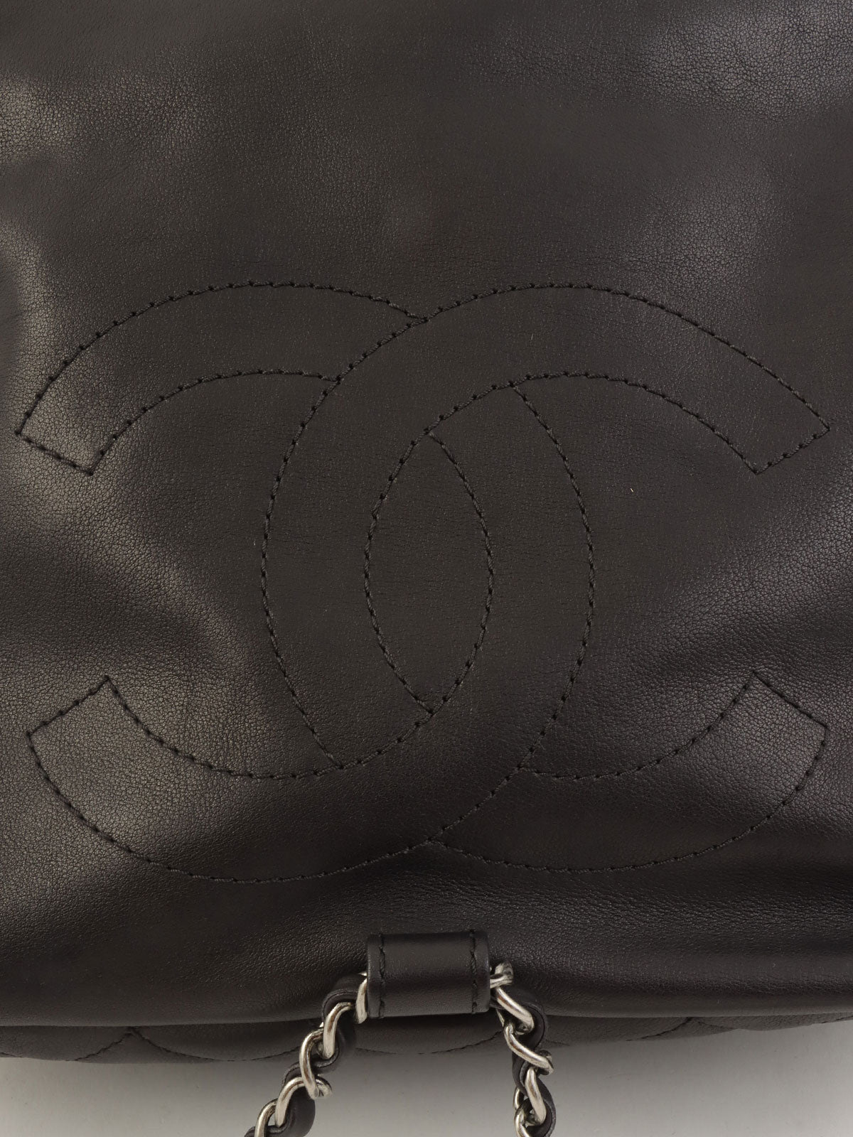 2015 Matelasse Stitch CC Turnlock Backpack in Black