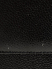 1998 Caviar Skin CC Mark Plate Shoulder Bag Black