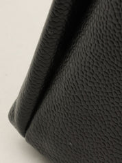1998 Caviar Skin CC Mark Plate Shoulder Bag Black
