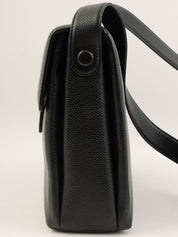 1998 Caviar Skin CC Mark Plate Shoulder Bag Black
