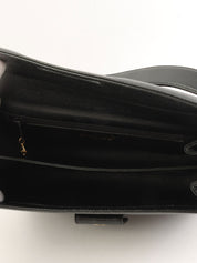 1998 Caviar Skin CC Mark Plate Shoulder Bag Black