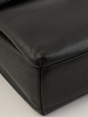 1998 Caviar Skin CC Mark Plate Shoulder Bag Black