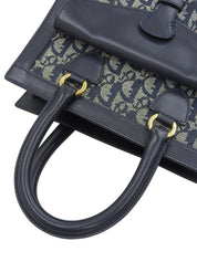 Trotter Pattern Handbag Navy