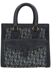 Trotter Pattern Handbag Navy
