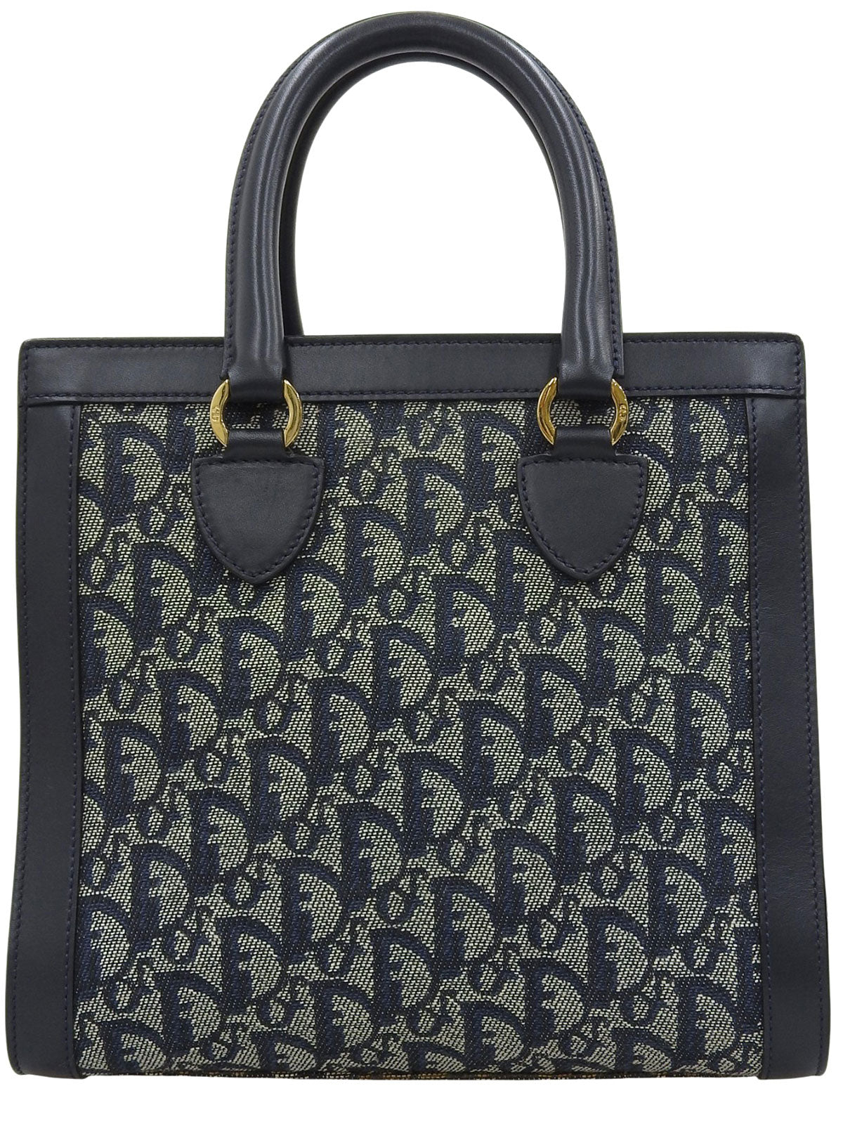 Trotter Pattern Handbag Navy